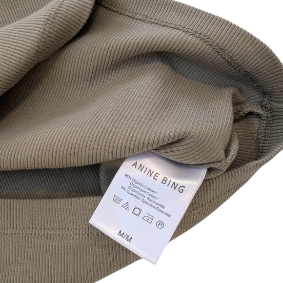 Anine Bing Eva Green Khaki Tank Top - Picture 5 of 7